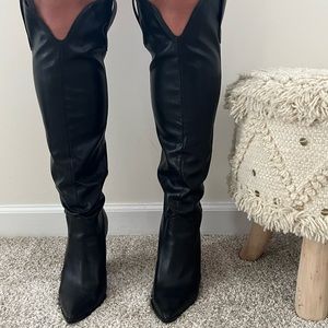 Steve Madden “Ranger” black knee high boots
